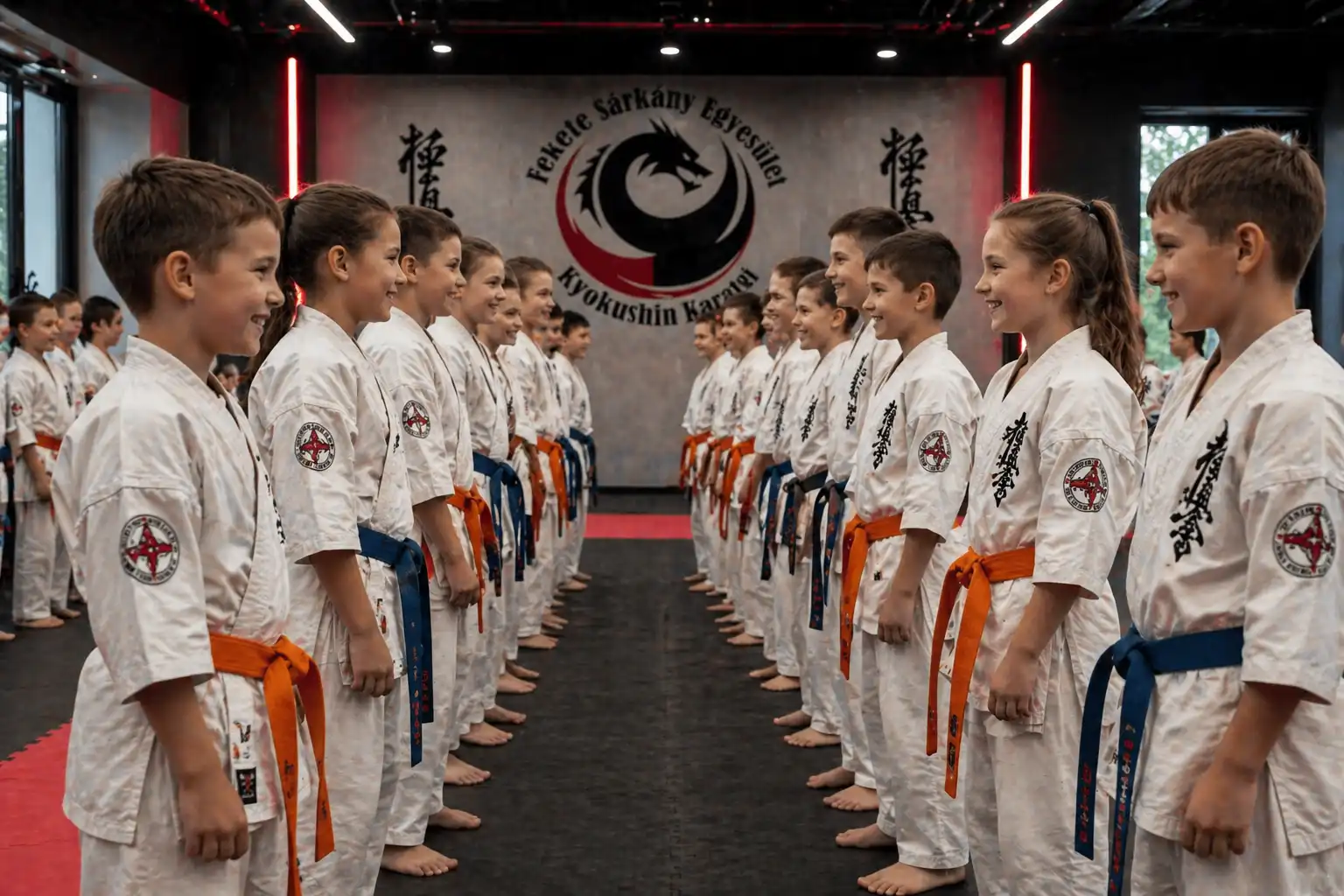 Gyerek karate edzés Komádiban